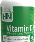 High Potency Vitamin D3 5000 Iu / 100 Softgels