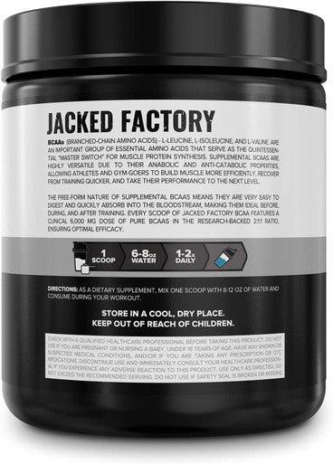 BCAA Powder Fermented 6g Branched Chain Essential Amino Acid Supplement for Improved Muscle Recovery Reduced Fatigue Increased Strength and Muscle Growth 30 Servings Blue Raspberry