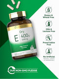 Carlyle Dry Vitamin E | 400 IU (268mg) | 120 Capsules | High Potency Formula | Non-GMO and Gluten