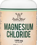 Magnesium Chloride (Cloruro De Magnesio) - 180 Capsules, 1,000mg Per Serving, Supports Digestive and Bone Health - Manufactured and Tested in The USA by Double Wood Supplements