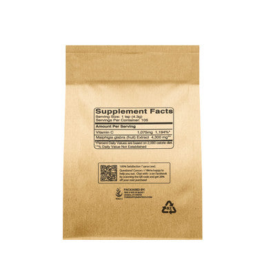PURE ORIGINAL INGREDIENTS Acerola Cherry Powder 1Lb Non-Gmo, Gluten Free, Eco-Friendly Packaging