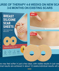 6 Pack Silicone Scar Removal Sheets For Breast - Breast Silicone Scar Sheets Tape - Breast Reduction After Surgery For Scars, Breast Augmentation Post Surgery Supplies For Scar Treatment (Blue)