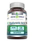 Amazing Formulas Hyaluronic Acid 100Mg 120 Capsules Supplement | Non Gmo | Gluten Free | Made In Usa