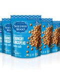Saffron Road Roasted and Crunchy Sea Salt Chickpeas High Protein Snacks Glutenfree Vegan High Fiber Snacks Halal and Kosher 5.4oz Pouch Pack of 6