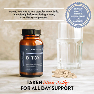 Mt Angel Vitamins D Tox 60 Capsules