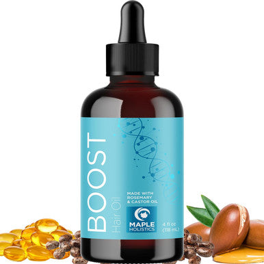 Boost Biotin Hair Serum Plus Rosemary Biotin Shampoo - Hair Thickening Serum With Peppermint And Rosemary And Volumizing Biotin Shampoo For Men And Women Bundle
