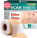 Silicone Scar Sheets,Silicone Scar Tape(1.6"X 60" Roll-1.5M), Reusable And Effective Scar Removal Sheets, Silicone Scar Removal Sheets For Surgical Scars,Healing Keloid, C-Section, Tummy Tuck