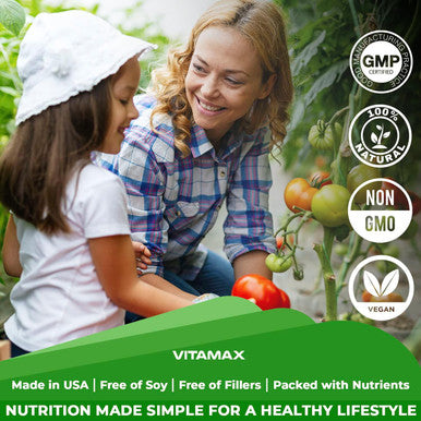Super Fruit And Vegetable Supplements Organic Whole Superfood Vitamins & Minerals 90 Veggie And 90 Fruit Capsules For Women, Men, And Kids - Soy Made In The Usa