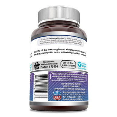 Amazing Formulas Magnesium (Glycinate) 120 Mg Per Serving Supplement | Veggie Capsules | With Magnesium Glycinate | Non-Gmo | Gluten Free (120 Count)