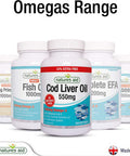 Natures Aid Cod Liver Oil 550 mg 120 Softgel Capsules (Providing 120 mg Omega-3 with Vitamins A and D For The Normal Function of the Immune System Purity Guaranteed Made in the UK)