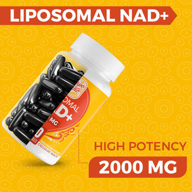 2000 Mg Nad Supplement, Liposomal Nad+ Supplement With High Absorption, More Efficient Than Nicotinamide Riboside, Pure & Plus Boosting Supplement, Aging Defense, Metabolism & Cellular, 120 Softgels