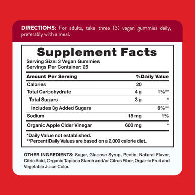 Nature's Truth Apple Cider Vinegar Gummies | 600 mg | 75 Gummies | Apple Flavor | Vegan Non-GMO & Gluten Free Supplement