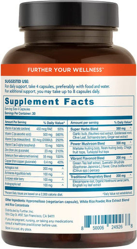 Ultimate Immune Support Vitamin C D E and Zinc Natural Immunity Booster Multivitamin Herbal Supplement Elderberry Eusacea Daily Immune Defense Antioxidant Support.