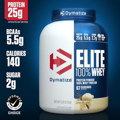 Dymatize Elite 100% Whey Protein Powder Vanilla 5lb