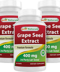 Best Naturals Grape Seed Extract 400 mg 60 Vcaps (60 Count (Pack of 3))
