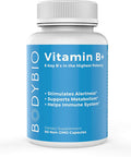 Bodybio - Vitamin B Complex Including B1, B2, B3, B5, B6, Methyl B12, Folinic Acid, 5-Mthf, And B7 To Supports Alertness, Metabolism & Immune System, 90 Capsules