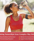 Gentle Iron Supplement For Women Men With Vitamin C, Folate, B6 & B12 Stomach Friendly Iron Bisglycinate Non-Constipating Iron Pills For Blood, Energy & Immune Support 60 Vegan Caps