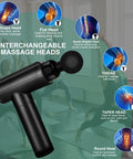 Cholas Massage Gun, Muscle Therapy Gun For Athletes, Deep Tissue Percussion Body Muscle Massager With 30 Adjustable Speeds, 6 Types Of Massage Heads, Handheld Massager For Neck Back Pain Relief