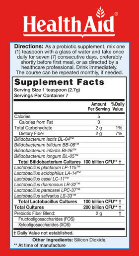 7 Day Probio, 200 Billion Intensive Support With 2 Probiotics, Once Daily, Acid & Bile Resistant, Dairy And Gluten Free, Vegan