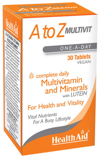 Health Aid A To Z Multivit New Improved 30 Tablets