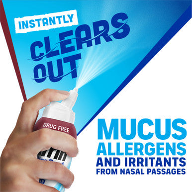 Afrin Saline Burst Extra Strength Daily Nasal Mist, Nose Spray for Everyday Congestion Relief, Hypertonic Seawater Saline Nasal Spray with Dual Nozzle, Drug Free Sinus Rinse, 5 oz