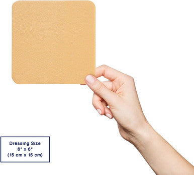 MedVance TM Silicone - Silicone Adhesive Foam Absorbent Dressing,15 cm x 15 cm, Box of 5 dressings