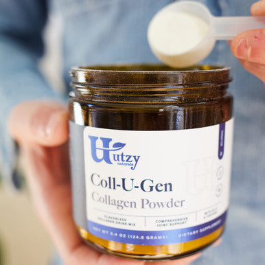 Utzy Naturals Coll-U-Gen | Joint Support Supplement | With Type Ii Undenatured Collagen (Uc-Ii) & Fortigel | Unflavored Powder | 24 Servings