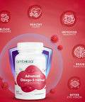 Ambrosial Ambrosial Advanced Omega 3 fish oil supplement | 1100mg High Strength fish oil capsules with 360mg EPA & 240mg DHA |Supports Healthy Heart & Immunity (Pack of 1-60 Softgels)