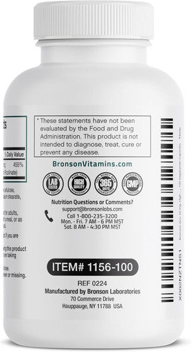 Bronson Zinc 50Mg Complex (Zinc Oxide 50% & Zinc Picolinate 50%) High Potency Immune Support Supplement & Antioxidant And Skin Health - Non Gmo, 100 Vegetarian Capsules