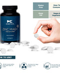 Kinetica Sports Zinc Mag+ | 420mg Magnesium 16.5mg Zinc 193ÃƒÅ½Ã‚Â¼g Selenium & 4.8mg Vitamin B6/Serve 30 Servings/90 Capsule Pack | 3 Capsules/Day| Scientifically Formulated Blend| Promotes Healthy Sleep