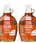 Wholesome Yum Zero Sugar Maple Syrup (Keto Maple Syrup) With Monk Fruit & Allulose - Natural Sugar Free Pancake Syrup - Non GMO, Low Carb, Gluten Free, Vegan, No Aftertaste (12 fl oz)