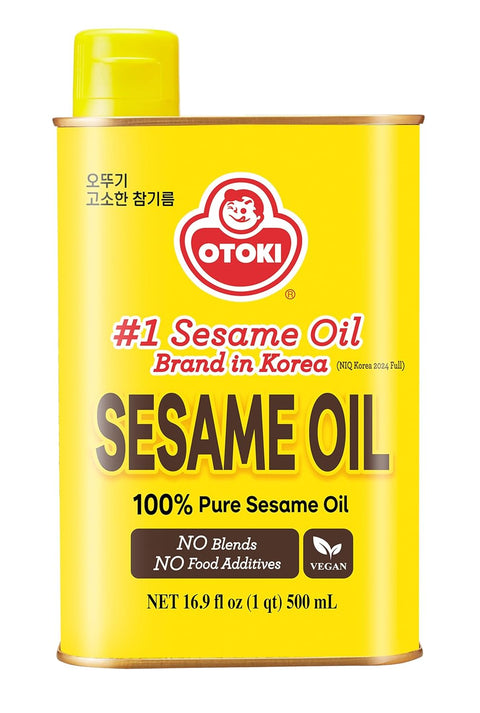 OTOKI 100% Pure Roasted Sesame Oil 320ml (10.82 fl oz) ÃƒÂ¢Ã¢â€šÂ¬Ã¢â‚¬Å“ Authentic Korean Toasted Sesame Seed Oil, Rich Nutty Flavor for Bibimbap, Vegetables & Soups