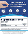 Florastor Probiotics for Digestive & Immune Health, 100 Capsules, Probiotics for Women & Men, Dual Action Helps Flush Out Bad Bacteria & Boosts The Good with Our Unique Strain Saccharomyces Boulardii