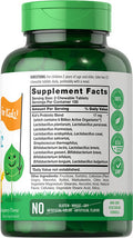 Carlyle Chewable Probiotics for Kids 200 Tablets 6 Billion CFUs Natural Raspberry Flavor | Non-GMO, Gluten Free Probiotics for Children