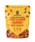 Lakanto Sweet and Savory Smokey BBQ Almonds - On the Go Snack, Smoky Barbecue Seasoning, Gluten Free, Protein, Crunchy Roasted, Monk Fruit, Resealable Bag (8 oz)