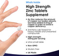 Zinc 50Mg High Strength - Zinc Tablets With Copper, Pure Zinc Supplements Contributes Towards The Immune System, Bone Health And Fertility, Vegan, Non-Gmo, Made In Uk By Leaf 120 Tablets