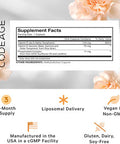 Codeage Liposomal Vitamin E Supplement All Vitamin E Tocopherols 3-Month Supply Alpha Tocopherols Beta Gamma and Delta Liposomal Mixed Tocopherols Non GMO Phospholipid 90 Capsules