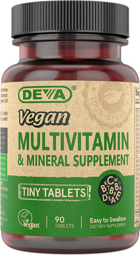 Deva Vegan Multivitamin Mineral Supplement Tiny Tablets 90 Count