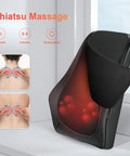 Comfier Back Massager With Heat,3D Deep Kneading Shiatsu Neck And Back Massager With Vibration & Heat, Neck Back Massage Pillow As For Women Men-Home Office Use
