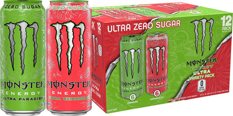 Monster Energy Zero Ultra, Sugar Free Energy Drink, 16 Ounce | Pack of 15