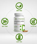 Deal Supplement Slippery Elm Capsules 6000mg Per Serving 300 Pills Made with Organic Inner Bark Powder Extract Natural Herb for Soothing Throat & Digestive Support Non-GMO