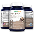 NusaPure Lions Mane 20:1 Extract (20,000 mg Equivalent) - Made with Organic Lion`s Mane and Bioperine - 30% Polysaccharides - 120 Veggie Caps. Non-GMO &