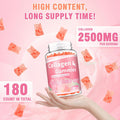 180 Count Collagen Gummies 2500Mg Collagen Protein Type I Ii Iii V X With 15000Mcg Biotin Vitamins C A B D E Keratin Hyaluronic Acid For Hair Skin Nails Joint Immune Digestion For Women Men Sugar Free