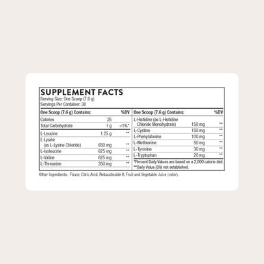 THORNE Amino Complex Clinically Validated EAA and BCAA Powder for Pre or Post Workout Promotes Lean Muscle Mass and Exercise Recovery Berry NSF Certified for Sport Dairy Free 30 Servings