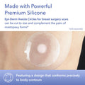 Epiderm Silicone Gel Sheet For Scars, Silicone Scar Sheets For Areola Reconstruction & Breast Augmentation Surgery, Can Be Cut To Size, Breast Reduction Scar Care -1 Pair, Natural