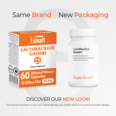 Supersmart Lactobacillus Gasseri 200 mg 6 Billion MicroOrganisms cfu Per Day Restores The Balance of intestinal Microflora Probiotic Strain NonGMO Gluten Free 60 Dr Capsules