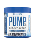 Applied Nutrition Pump 3G Pre Workout Energy Drink Focus and Performance Creatine Monohydrate AAKG Citrulline Beta Alanine Caffeine Vitamin B Gold Complex 375g Standard 50 Servings (ICY Blue Raz)