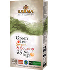 Hyleys Lakma Green Tea with Sweet & Soursop - 25 Tea Bags (1 Pack)