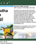 Terravita Ashwagandha (Indian Ginseng) - Withania Somnifera Root - 450 Mg (100 Capsules, Zin: 513643)
