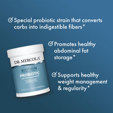 Dr. Mercola Biothin Probiotic 10 Billion CFU 30 Capsules
